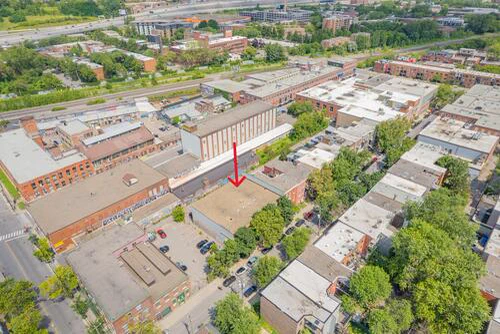 Aerial view indicating the Studio Newma area in Montreal.